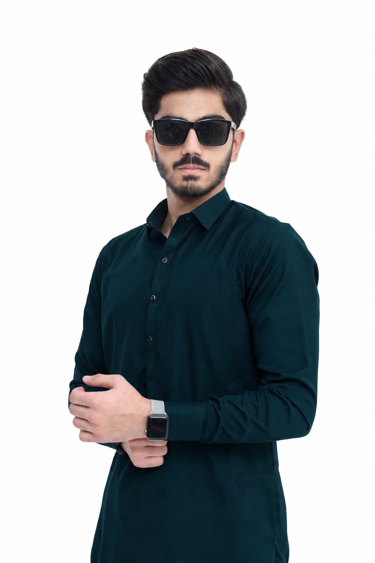 Deep Slate Blue Wash n Wear Boski