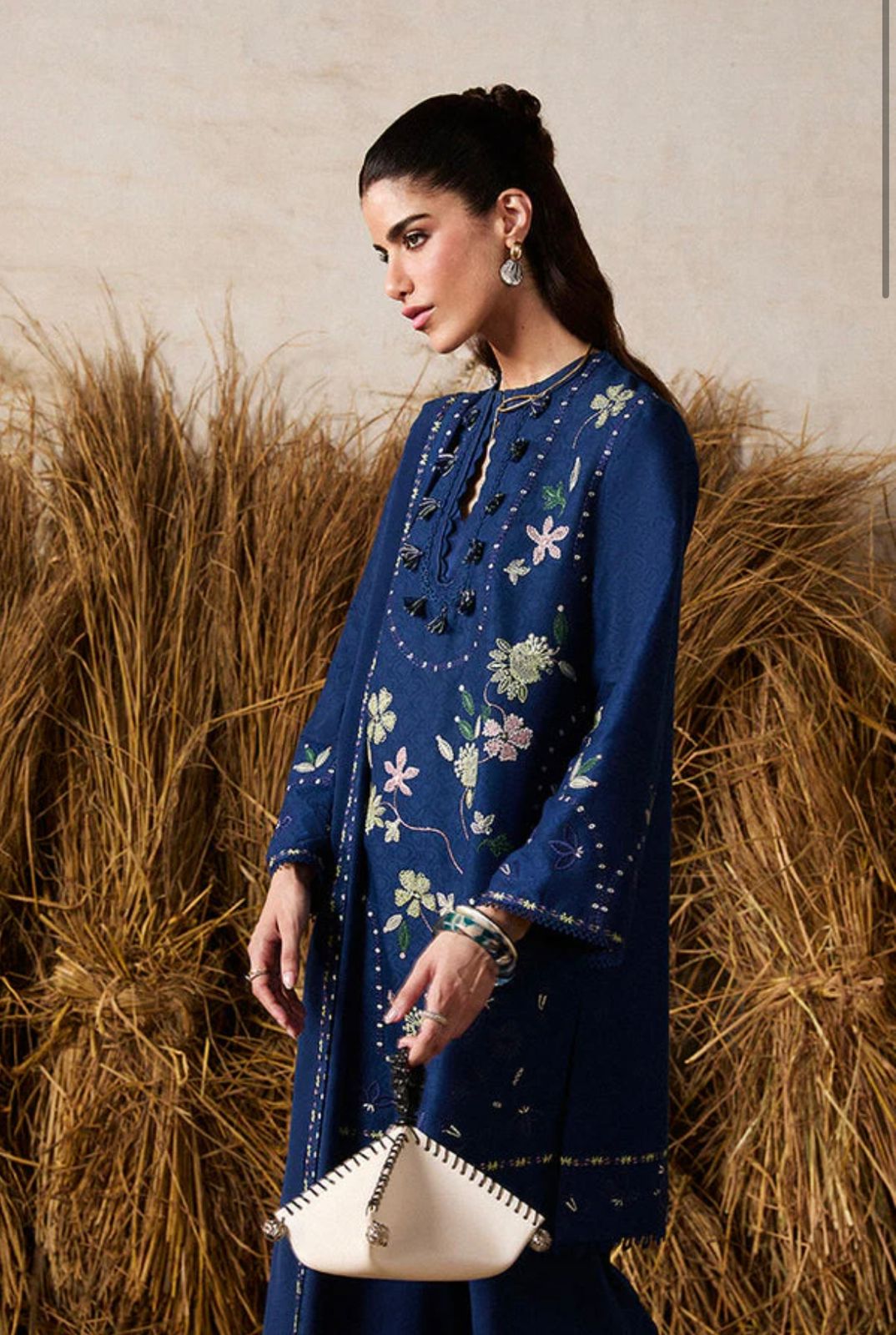 3 Piece - Unstitched Fully Embroidered Dhanak Fabric SP-985