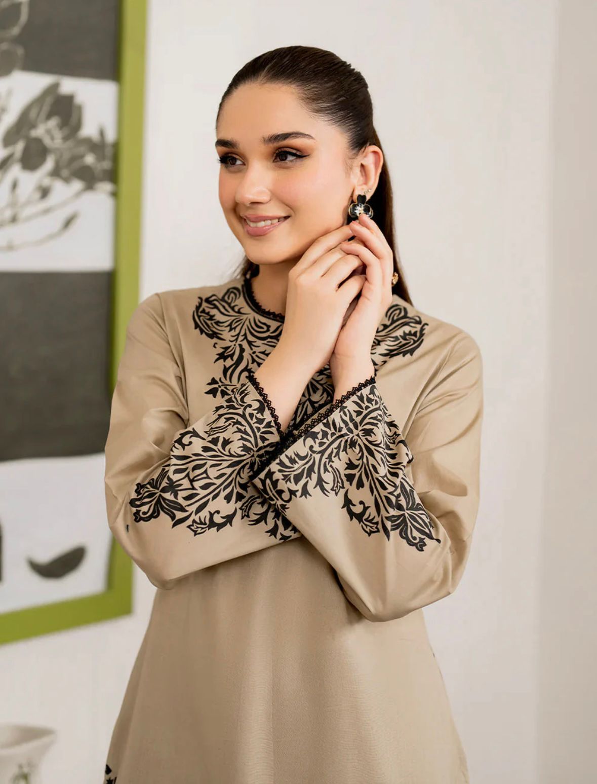 3 Piece - Unstitched Fully Embroidered Dhanak Fabric MB-105