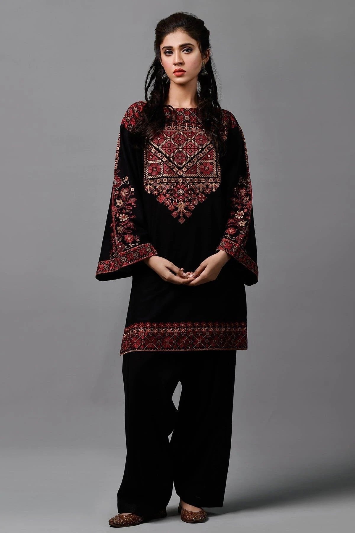 3 Piece - Fully Embroided Lawn Suit KS-1045