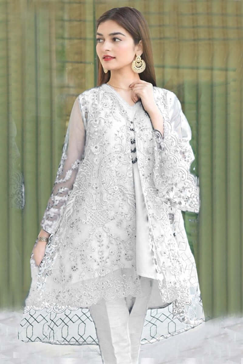 Linen - 2 Piece Fully Embroided Suit