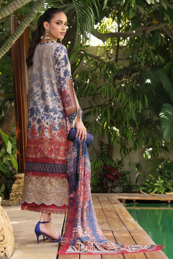3 Piece - Unstitched Digital Printed Lawn Fabric