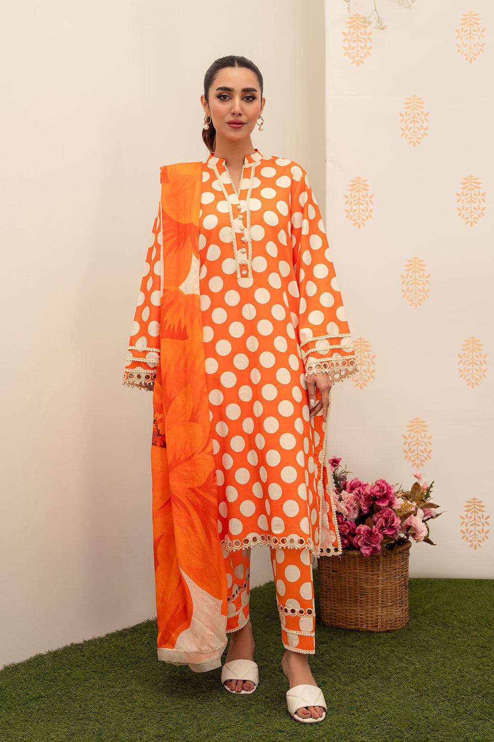 3 Piece - Unstitched Digital Printed Lawn Fabric