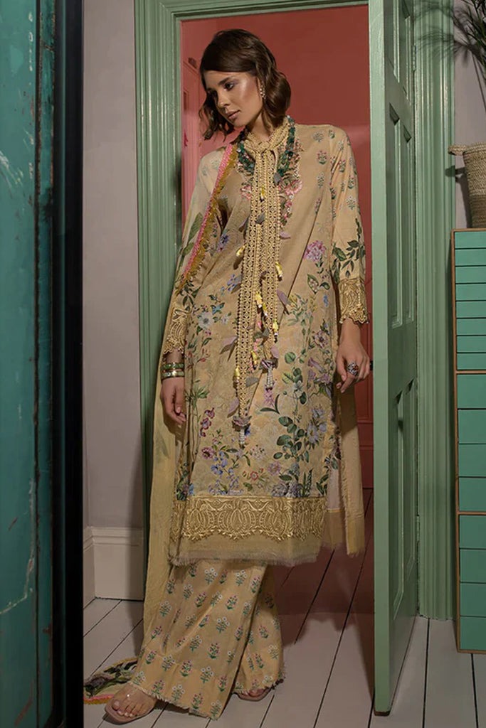 3 Piece - Unstitched Digital Printed Lawn Fabric